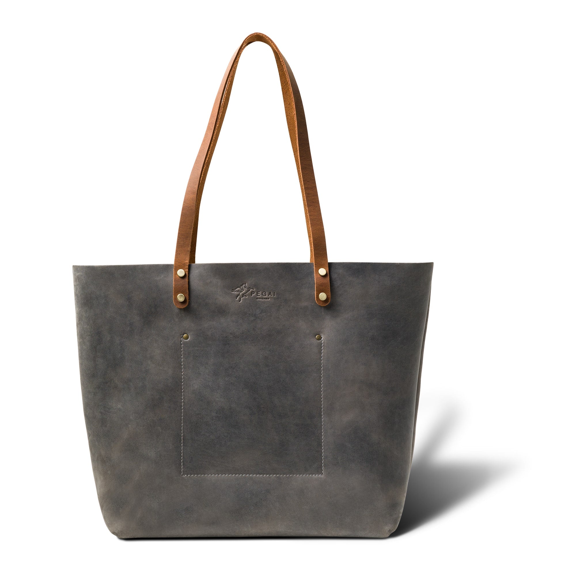 Artisan-Crafted Large Leather Tote Bag with Zipper – Rustico