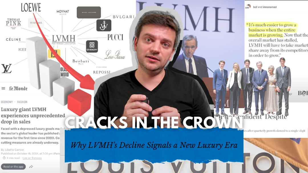 Tanner Leatherstein discusses LVMH’s revenue decline and its impact on the luxury industry, signaling a shift toward craftsmanship and value in a new luxury era.