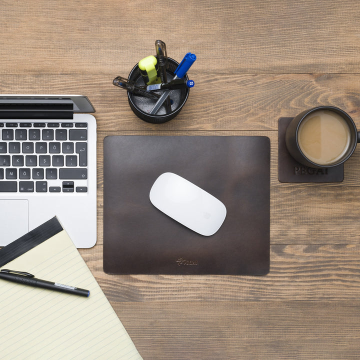 Leather Mouse Pad | Antique Brown | West