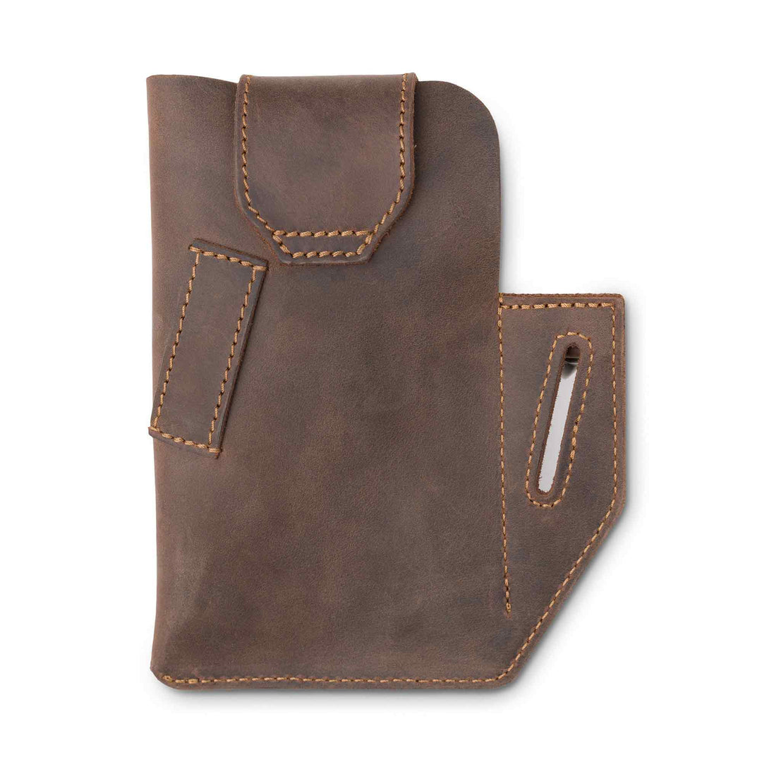 Leather Phone Holster | Chestnut Brown | Tech Cowboy