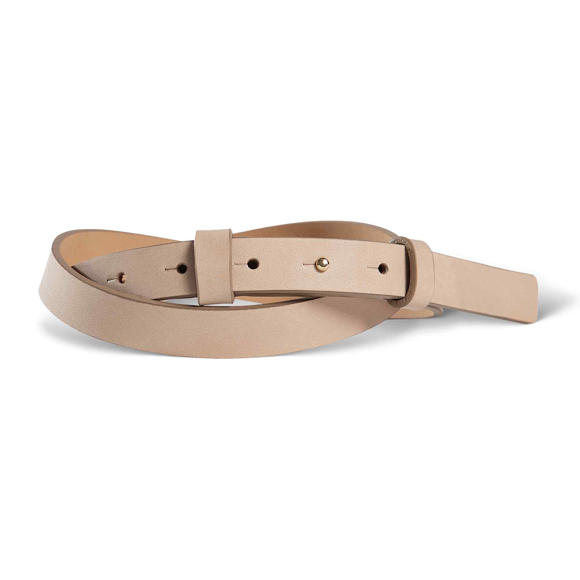 Womens Leather Belt | Pearl | Seashell