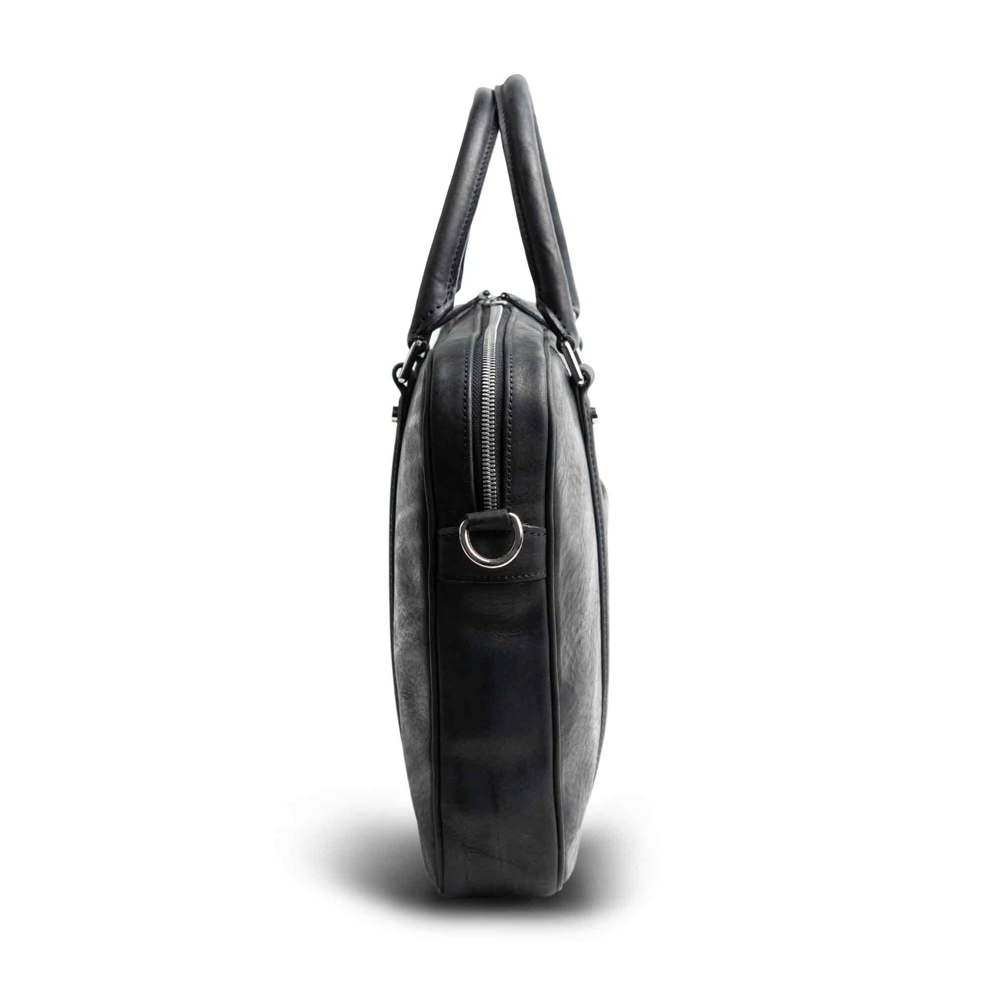 Mens black clearance leather laptop bag