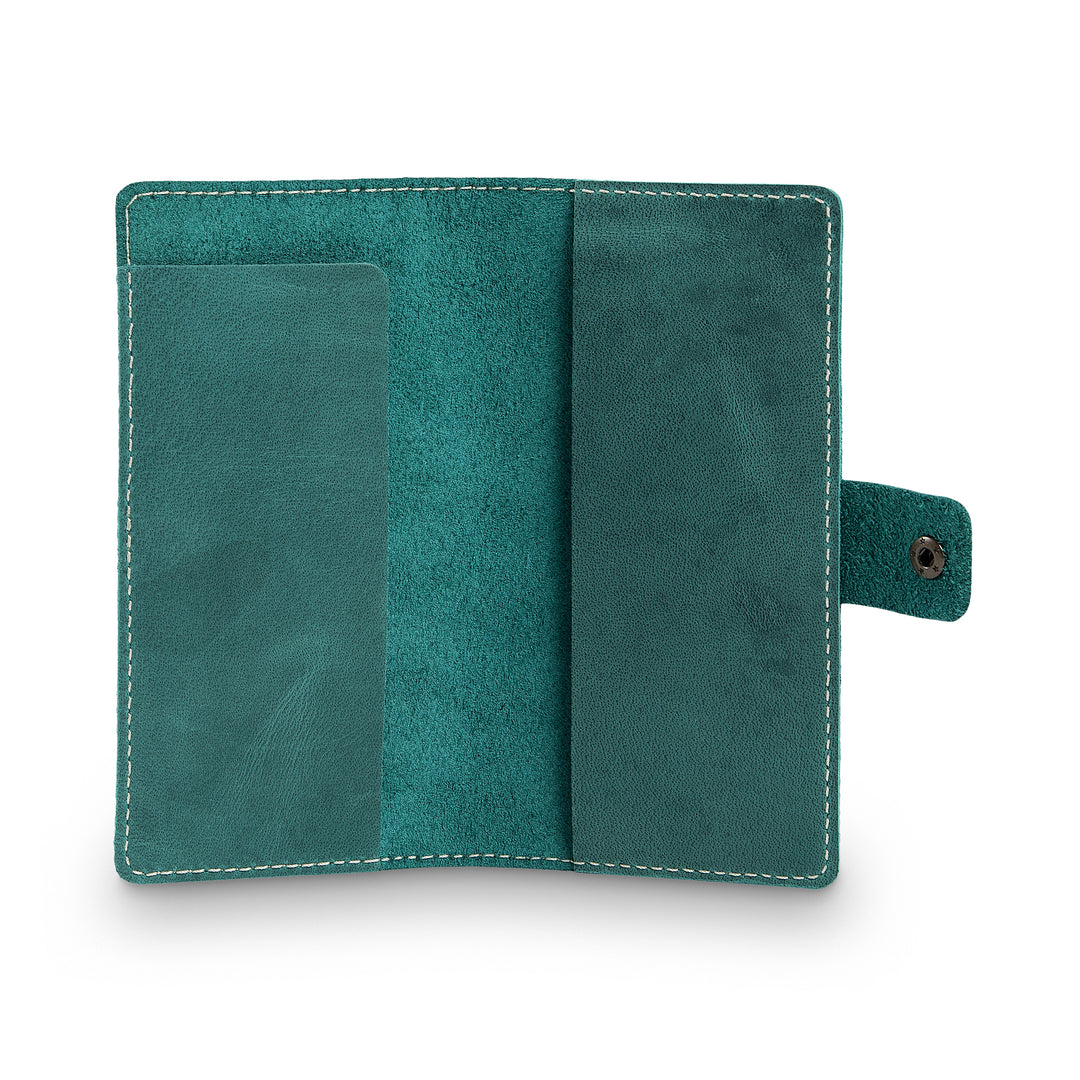 Clark | Checkbook Cover | Turquoise