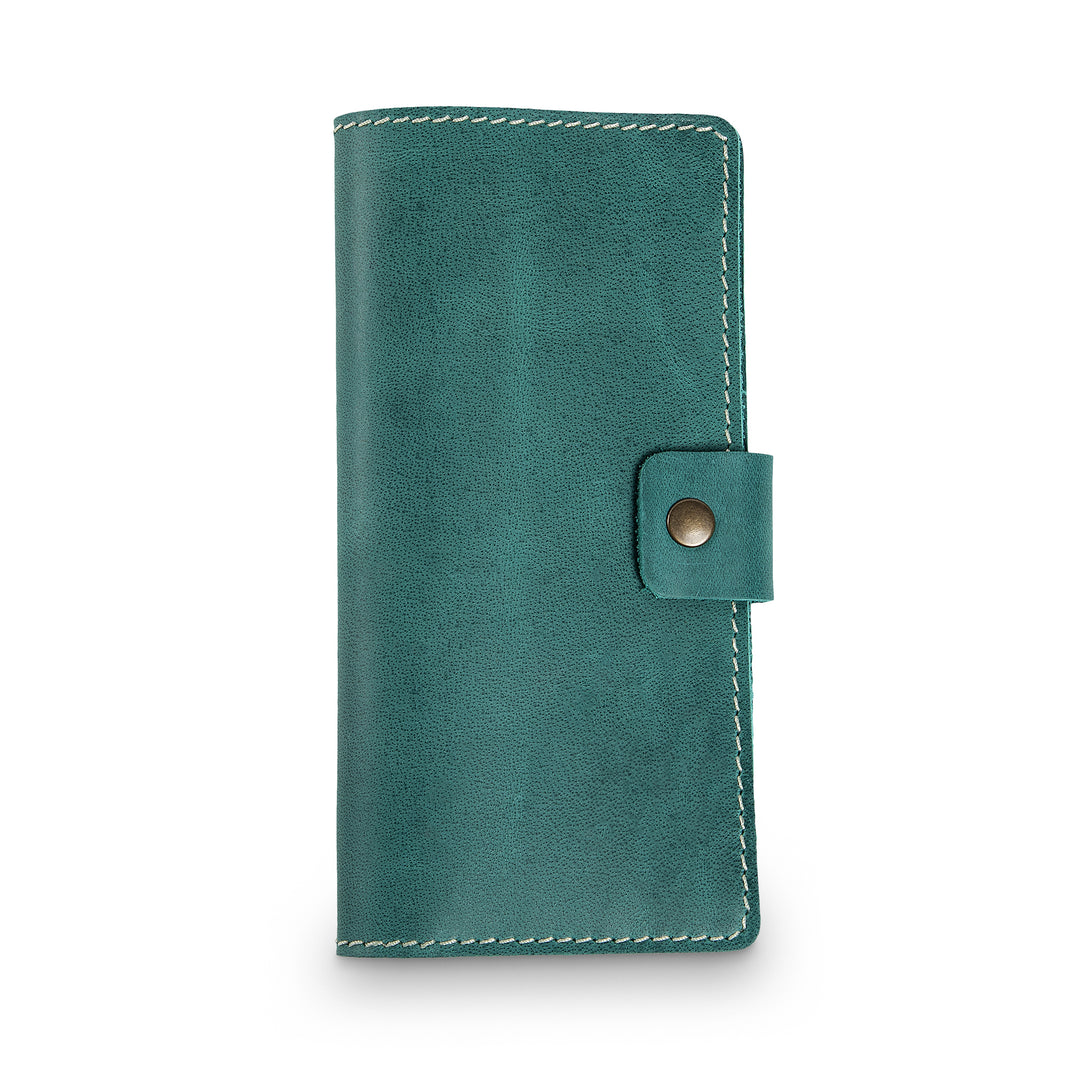 Clark | Checkbook Cover | Turquoise