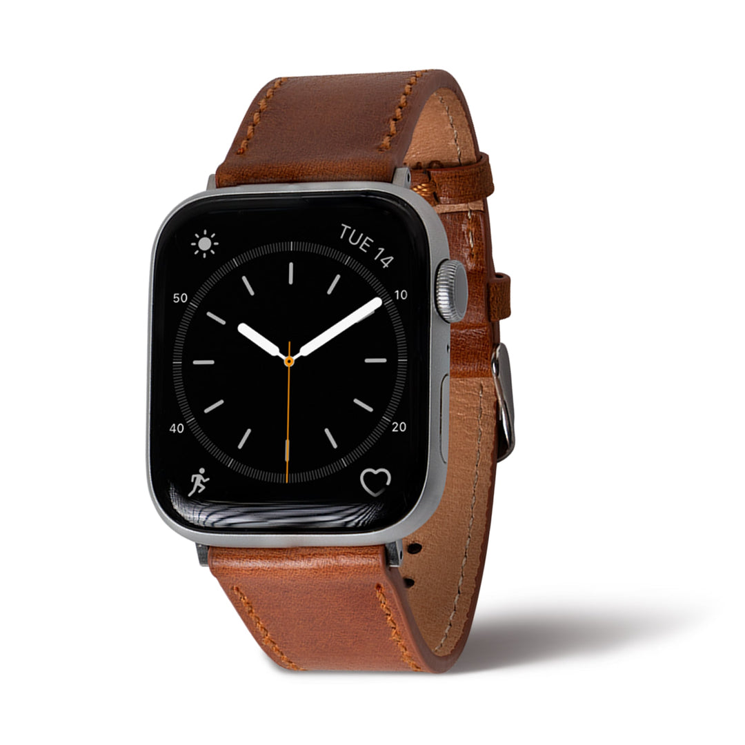 Leather Apple Watch Band | Whiskey | Addison