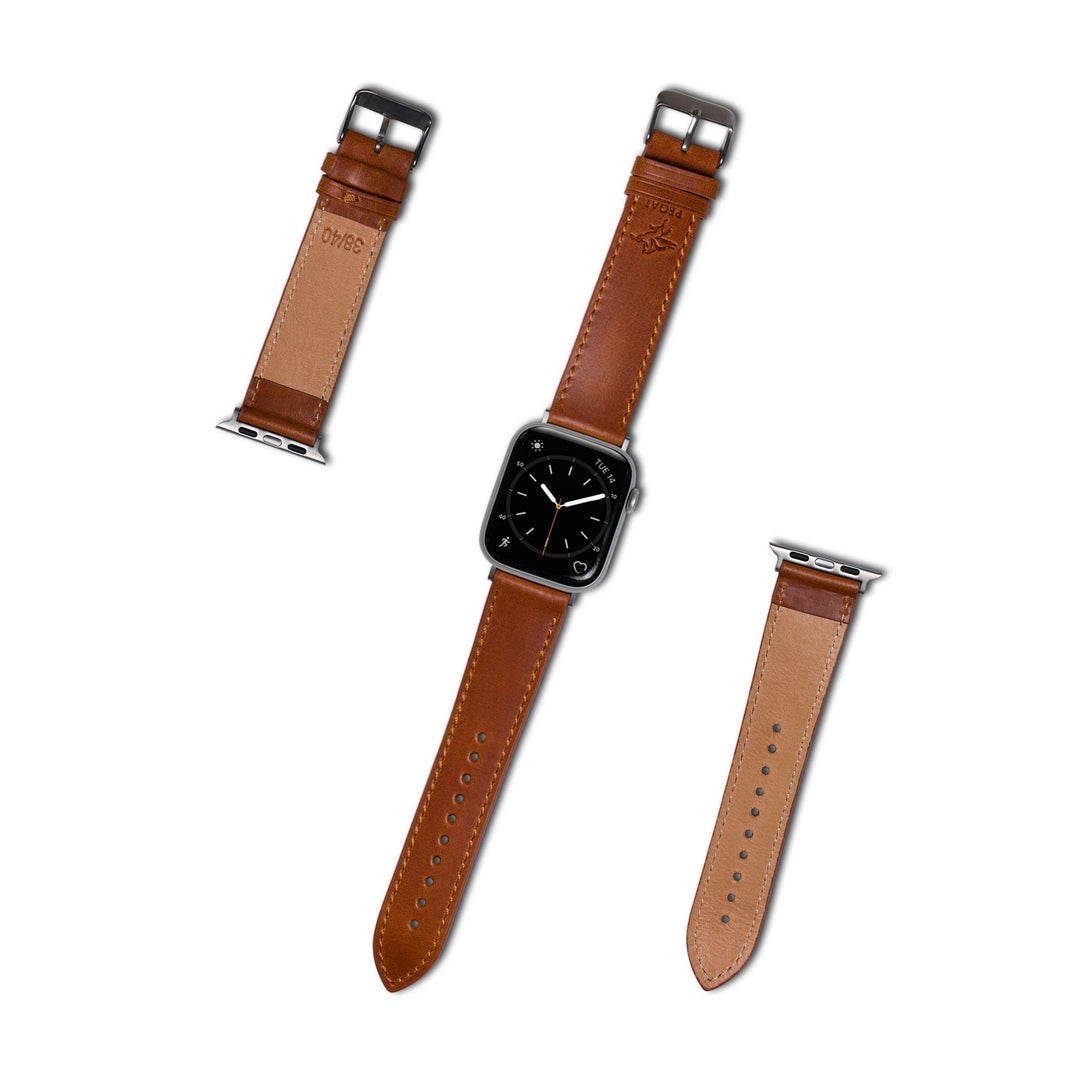 Leather Apple Watch Band | Whiskey | Addison