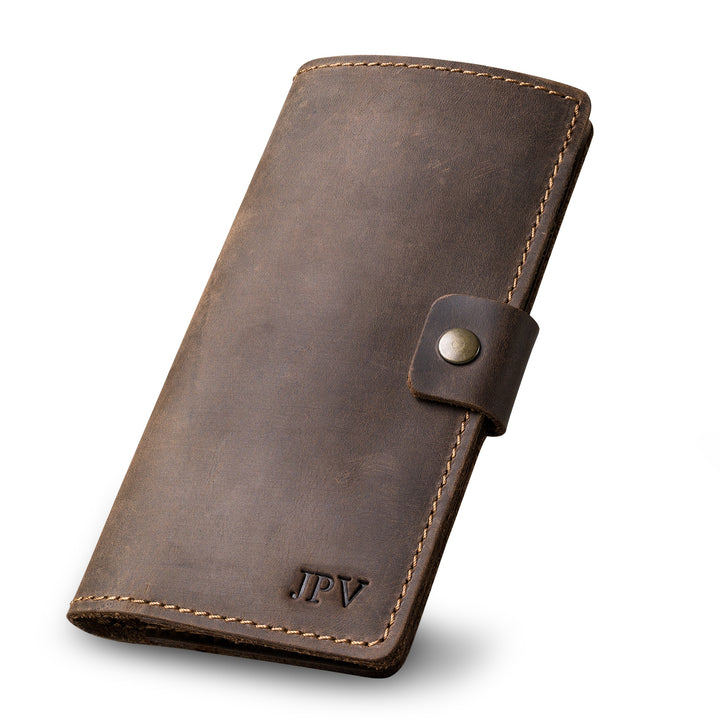 Clark | Checkbook Cover | Chestnut