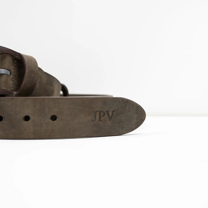 Boone | Distressed Leather Belt | Chestnut