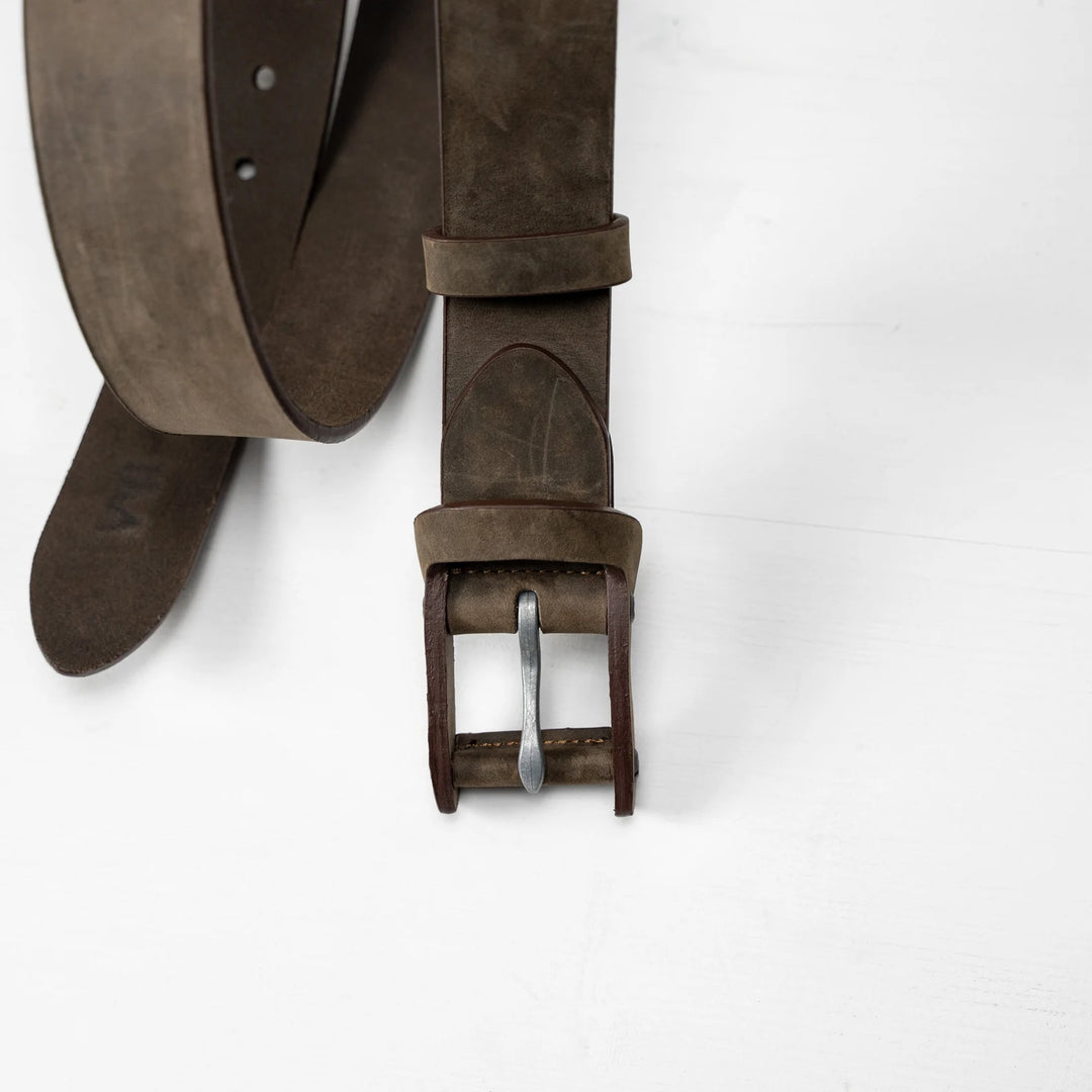 Boone | Distressed Leather Belt | Chestnut