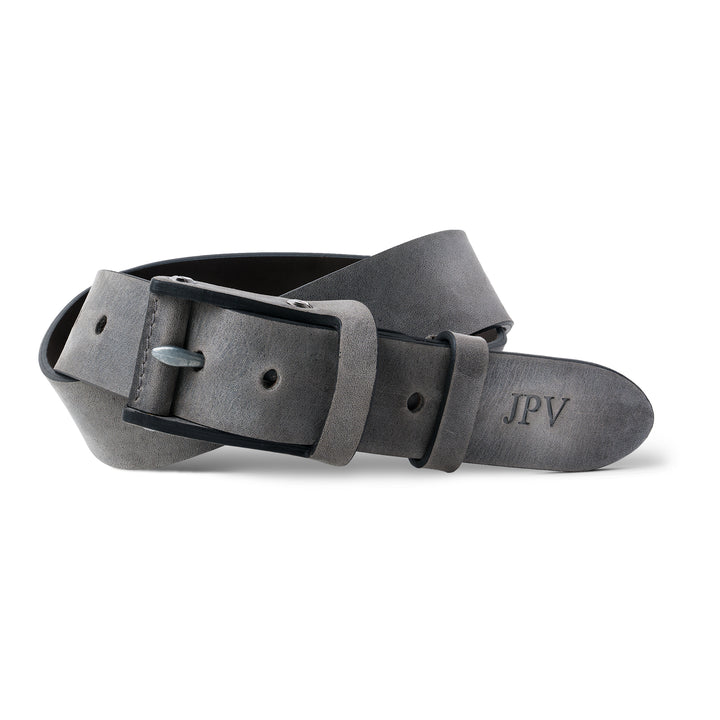 Boone | Distressed Leather Belt | Rock