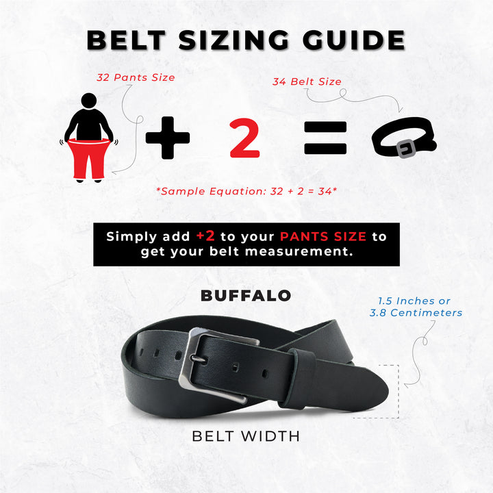 Buffalo Leather Belt | Black