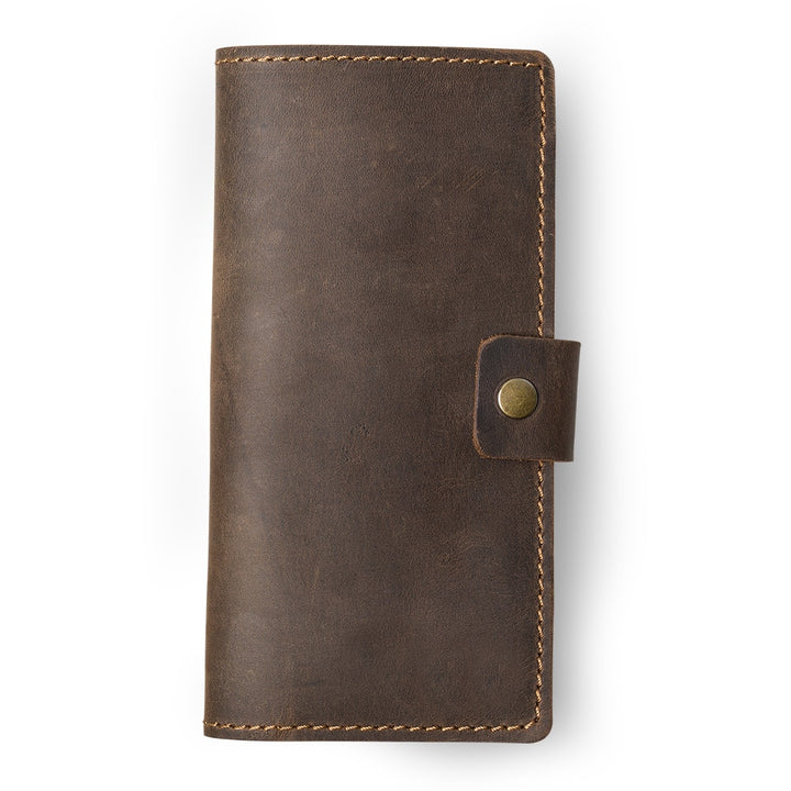 Clark | Checkbook Cover | Chestnut