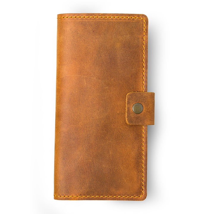 Clark | Checkbook Cover | Cinnamon