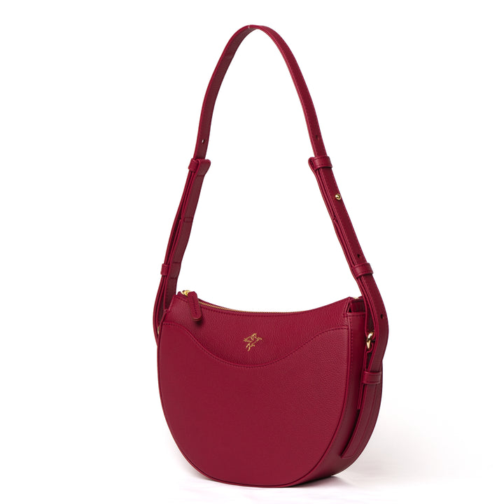 Luna | Moon Shoulder Bag | Smart Burgundy