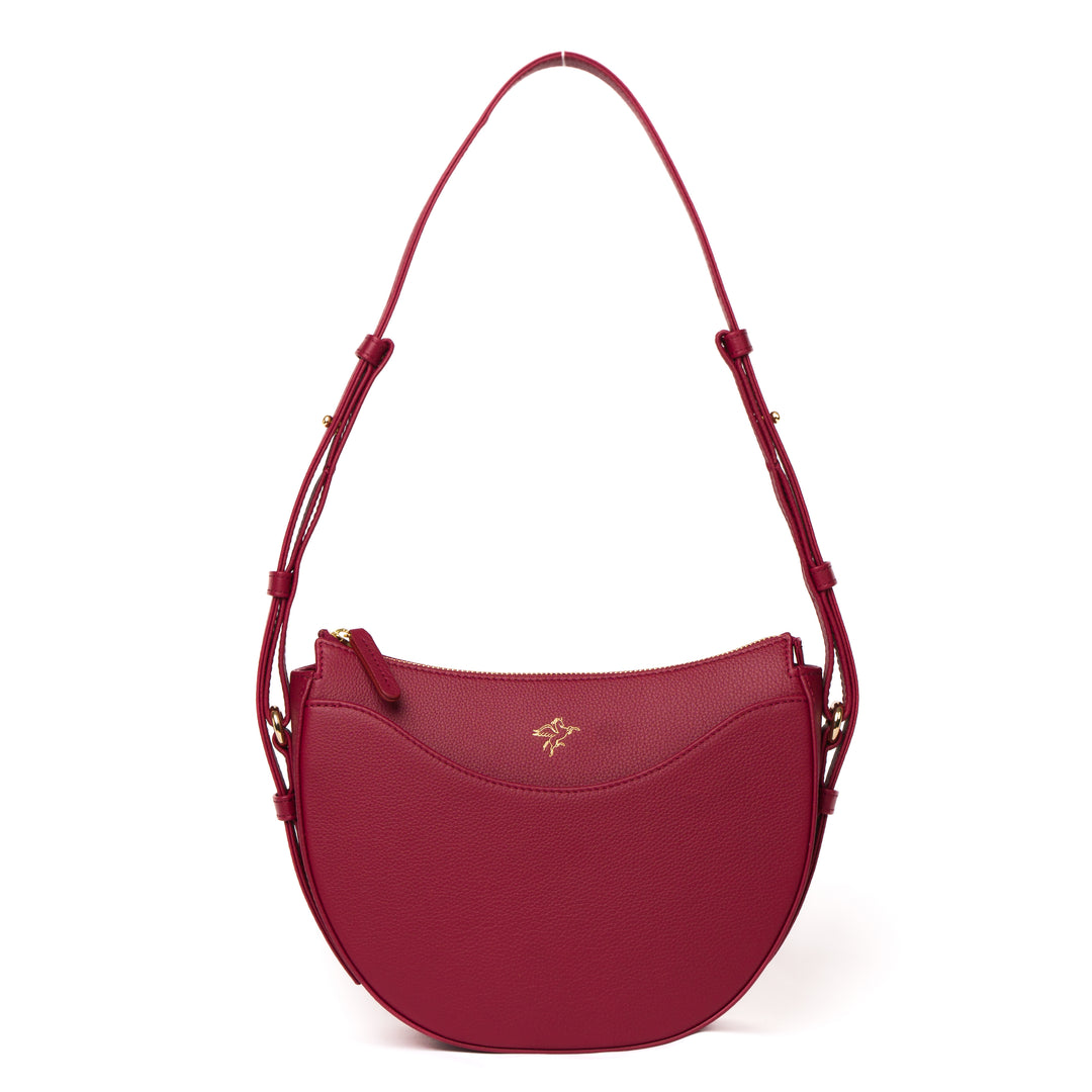 Luna | Moon Shoulder Bag | Smart Burgundy