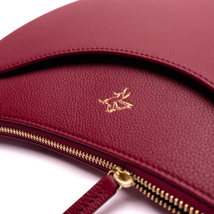 Luna | Moon Shoulder Bag | Smart Burgundy