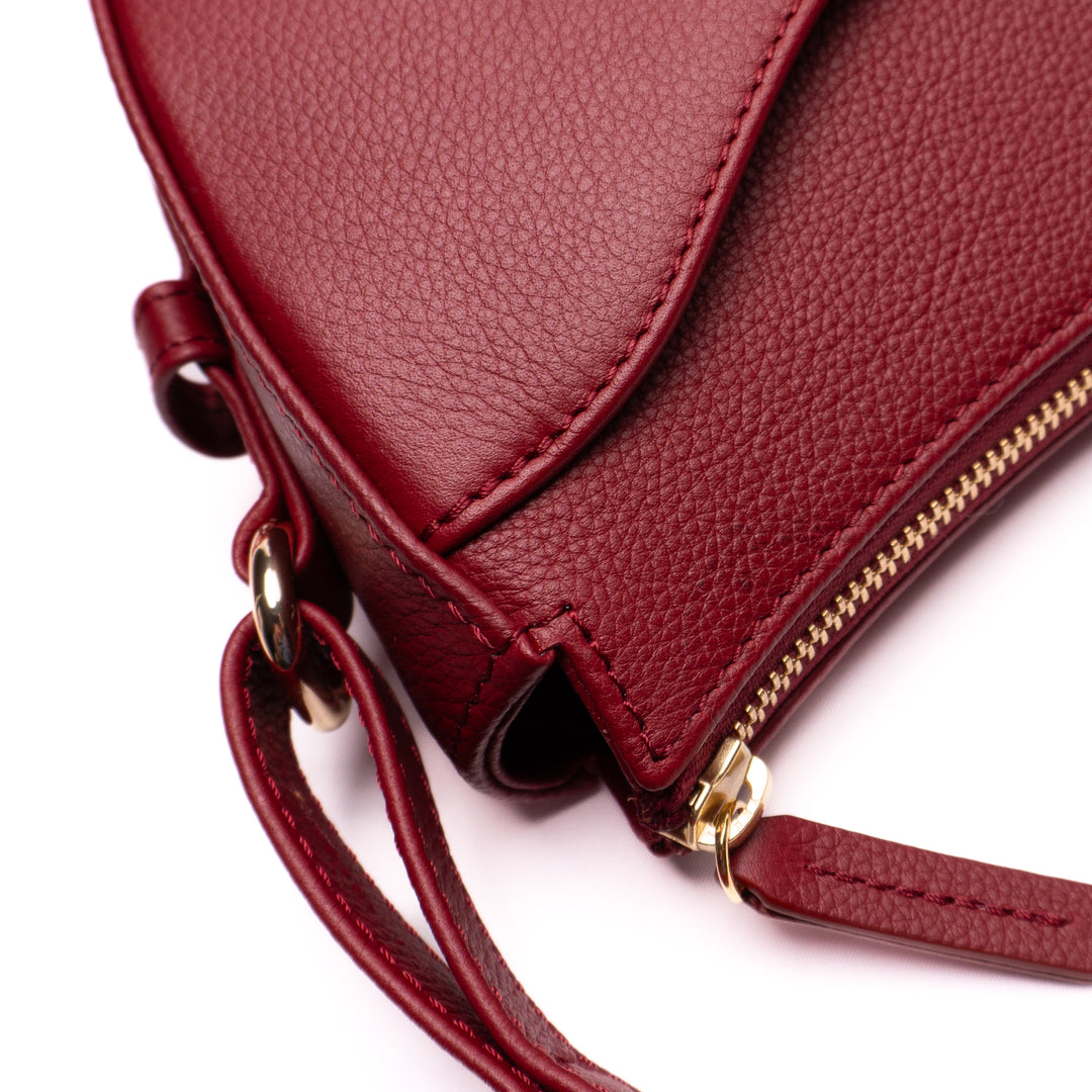 Luna | Moon Shoulder Bag | Smart Burgundy