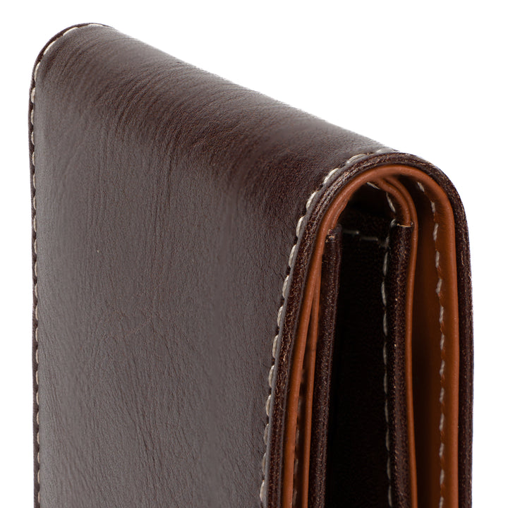 Italian Vegetable Tanned Leather Wallet | Brown [Classic Edition] | Malcolm