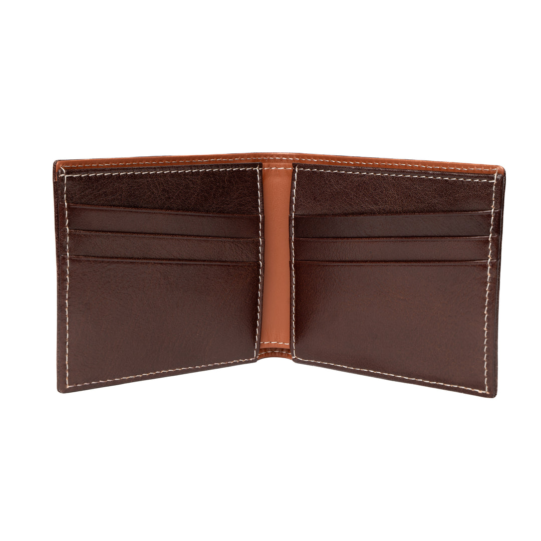 Italian Vegetable Tanned Leather Wallet | Brown [Classic Edition] | Malcolm