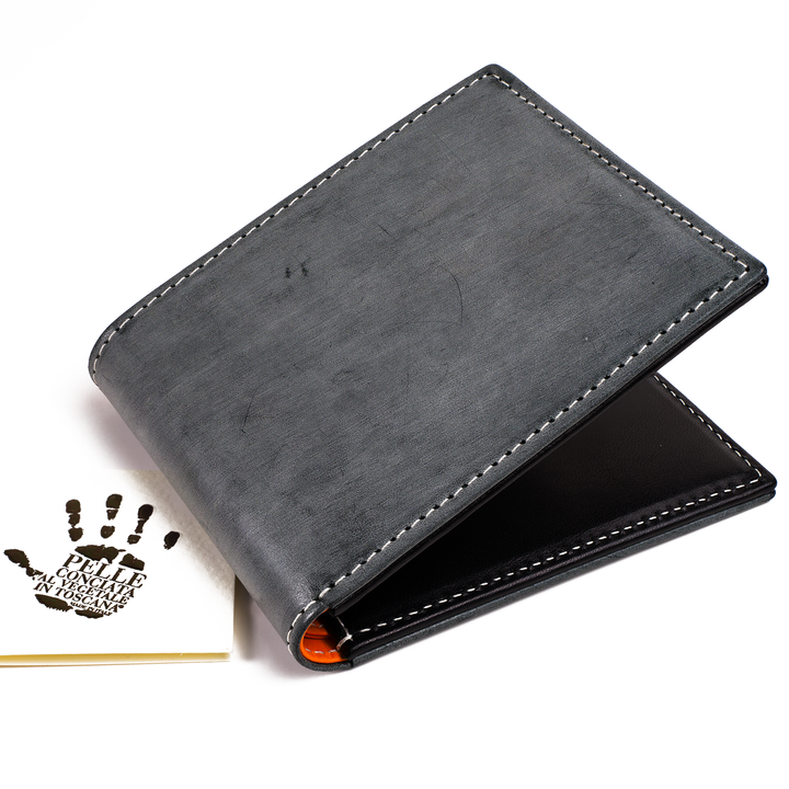 Italian Vegetable Tanned Leather Wallet | Eng. Bridle Black | Malcolm