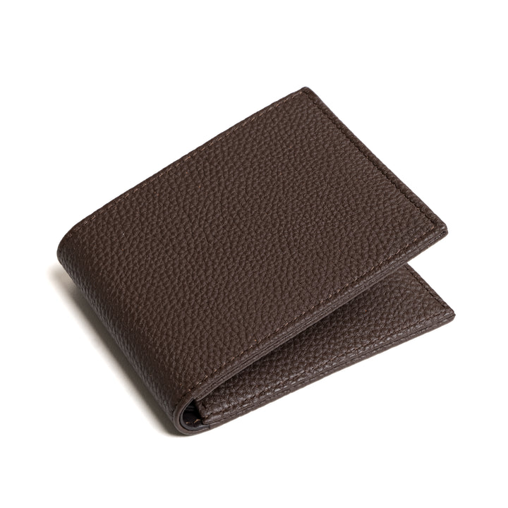 Shrunken Calf Leather Wallet | Brown [Togo Edition] | Malcolm