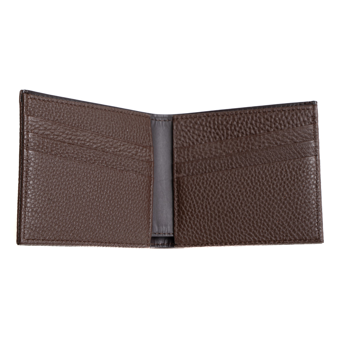 Shrunken Calf Leather Wallet | Brown [Togo Edition] | Malcolm