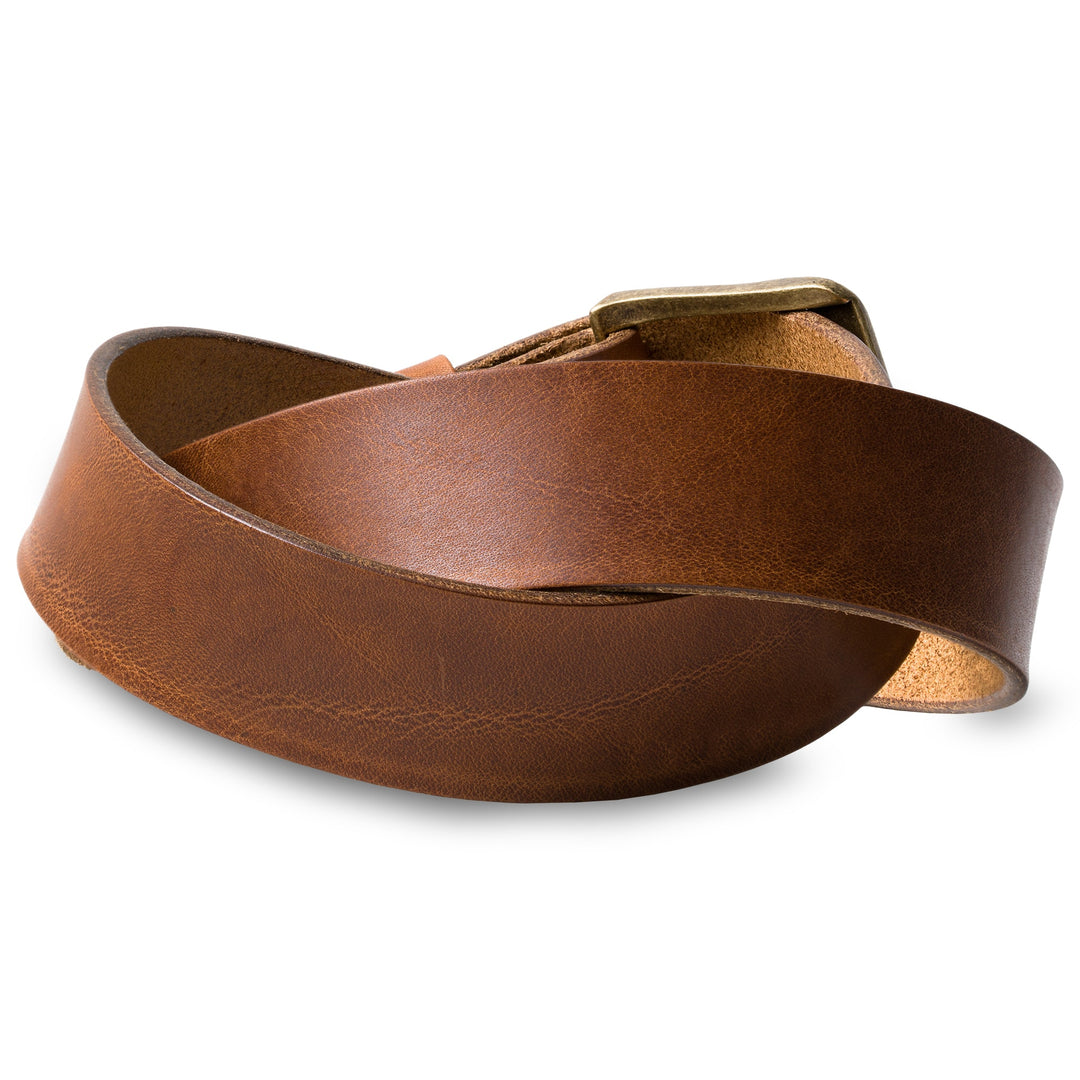 McTroy | Leather Belt | Saddle Brown