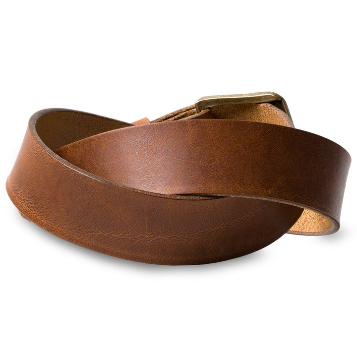 McTroy | Leather Belt | Saddle Brown