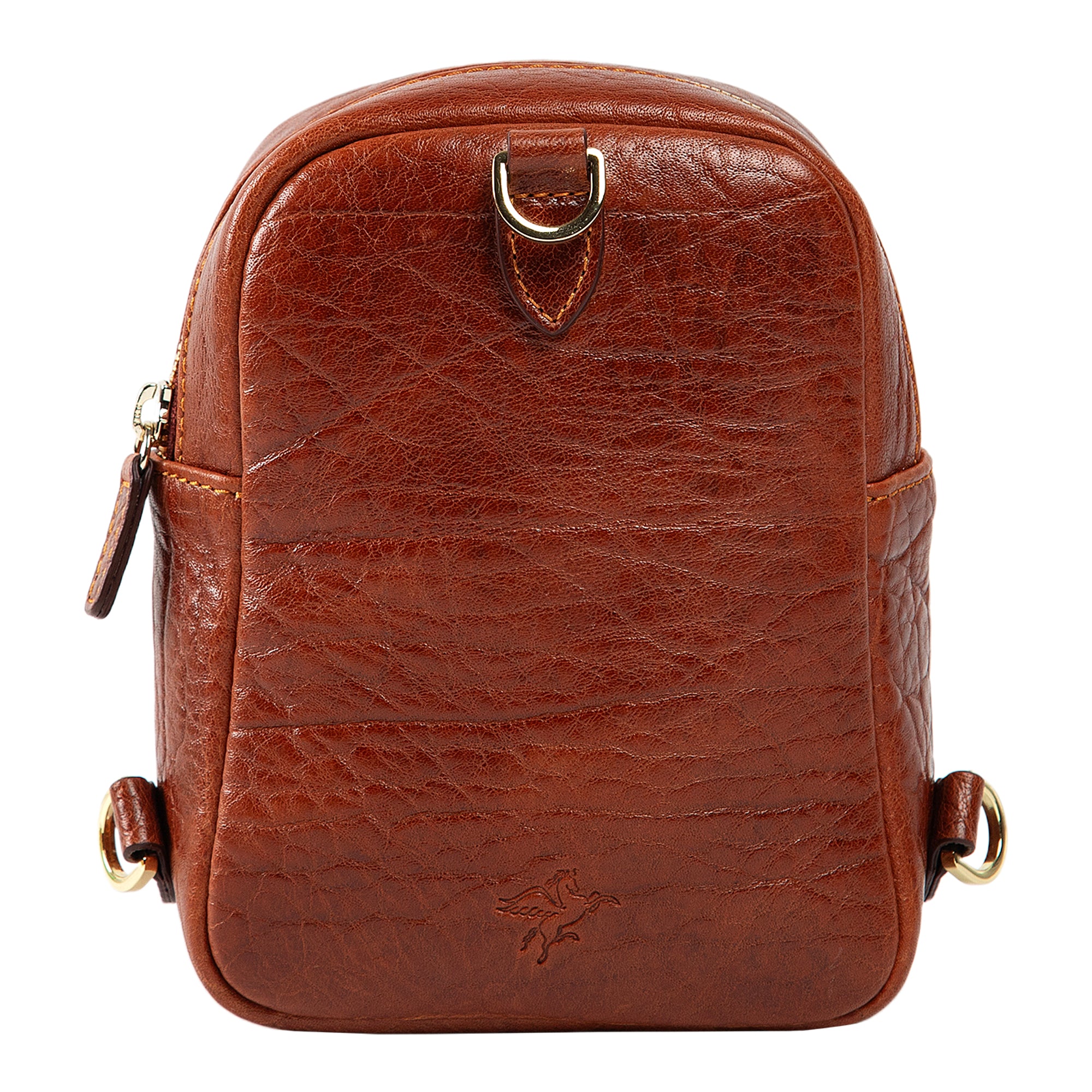 Cognac backpack purses hot sale