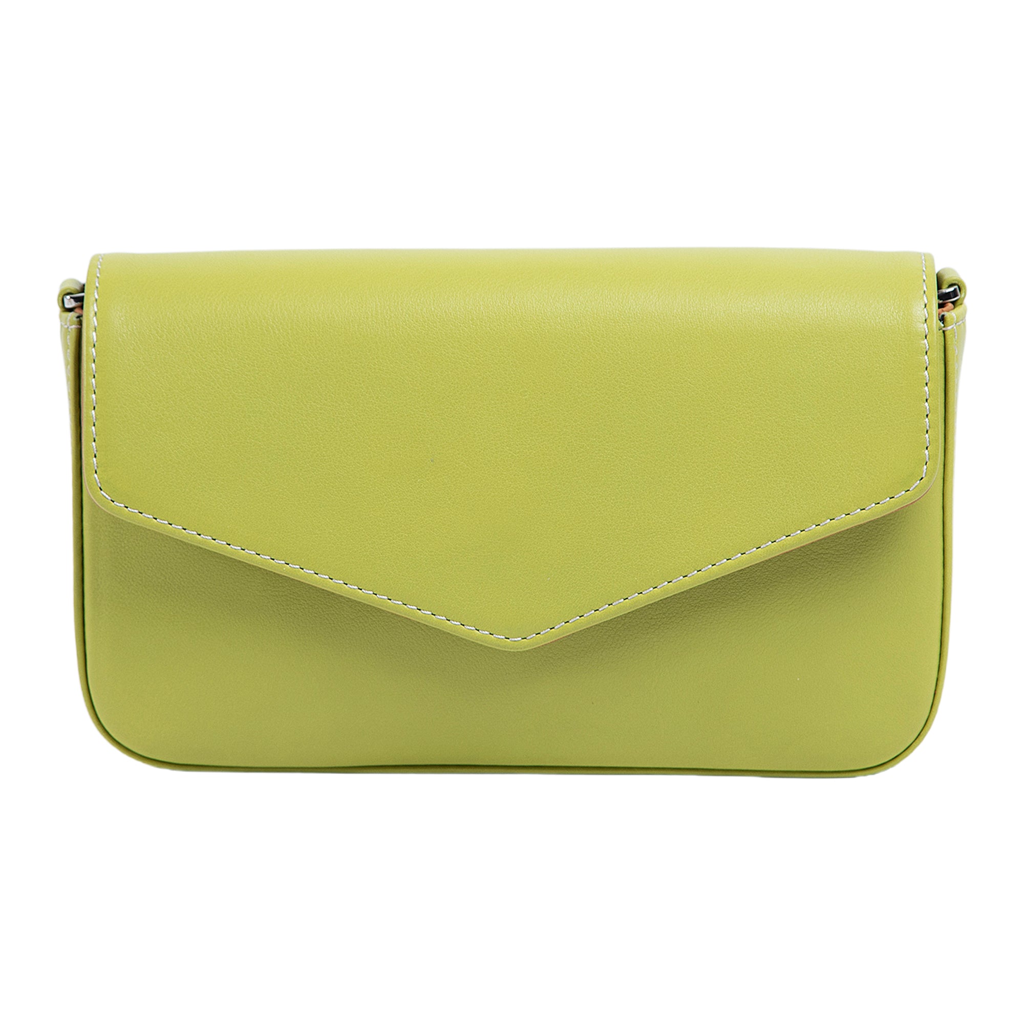 Viola Clutch Crossbody Bag w Slim Wallet Lime