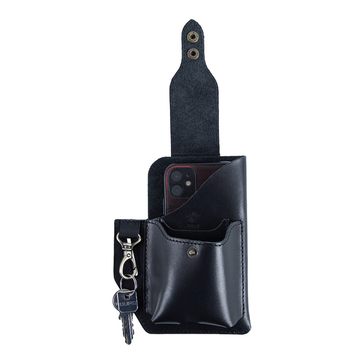 Tech Cowboy | Leather Phone Holster | Maui Black