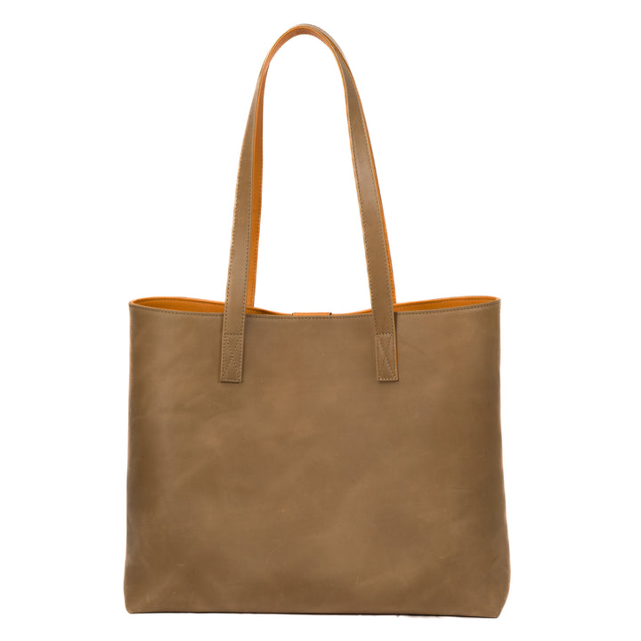 Leather Tote | Sharon | Tan