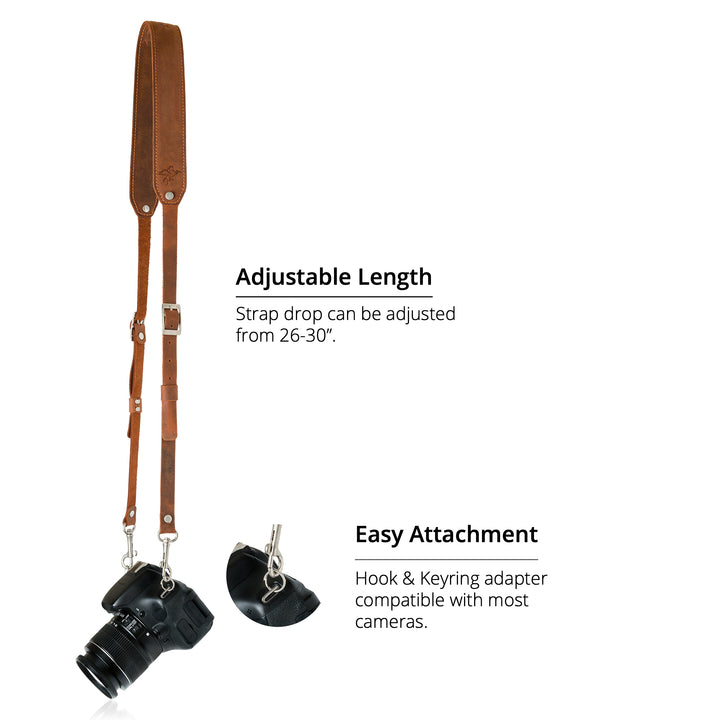 Steve | Camera Strap | Mahogany