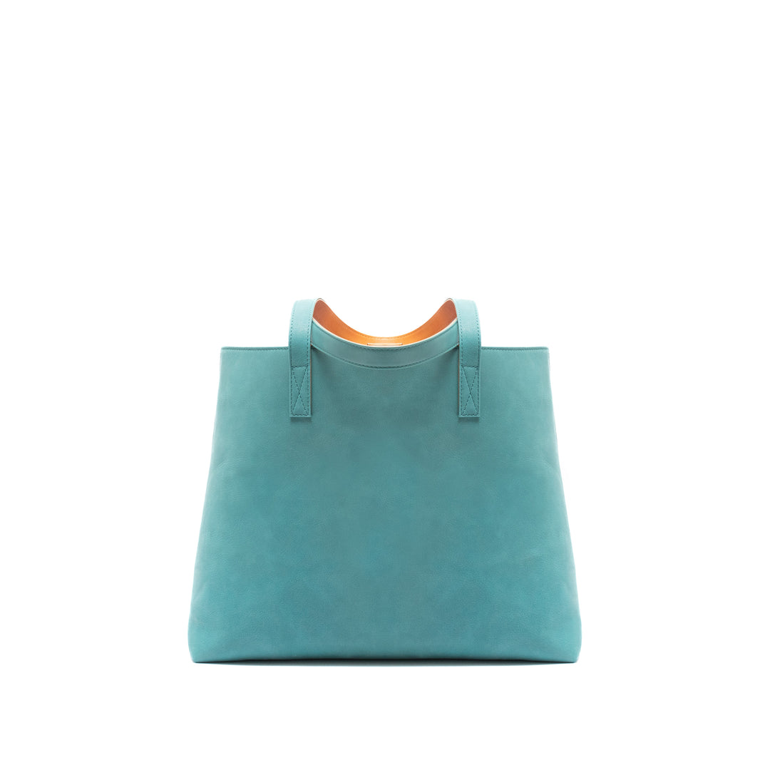 Leather Tote | Sharon | Turquoise