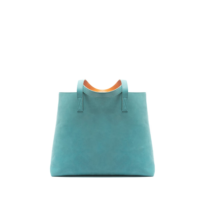 Leather Tote | Sharon | Turquoise