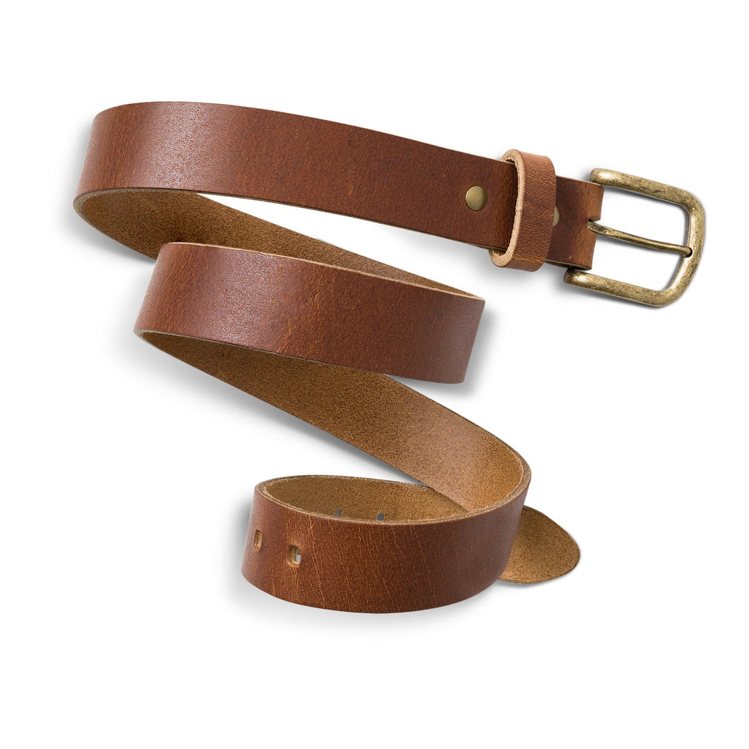 Buffalo Leather Belt | Saddle Brown