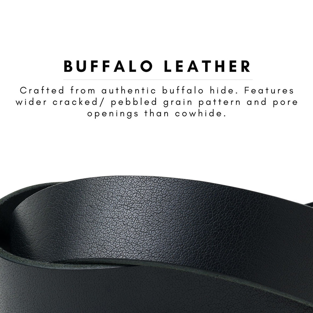 Buffalo Leather Belt | Black