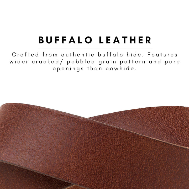 Buffalo Leather Belt | Rustic Brown