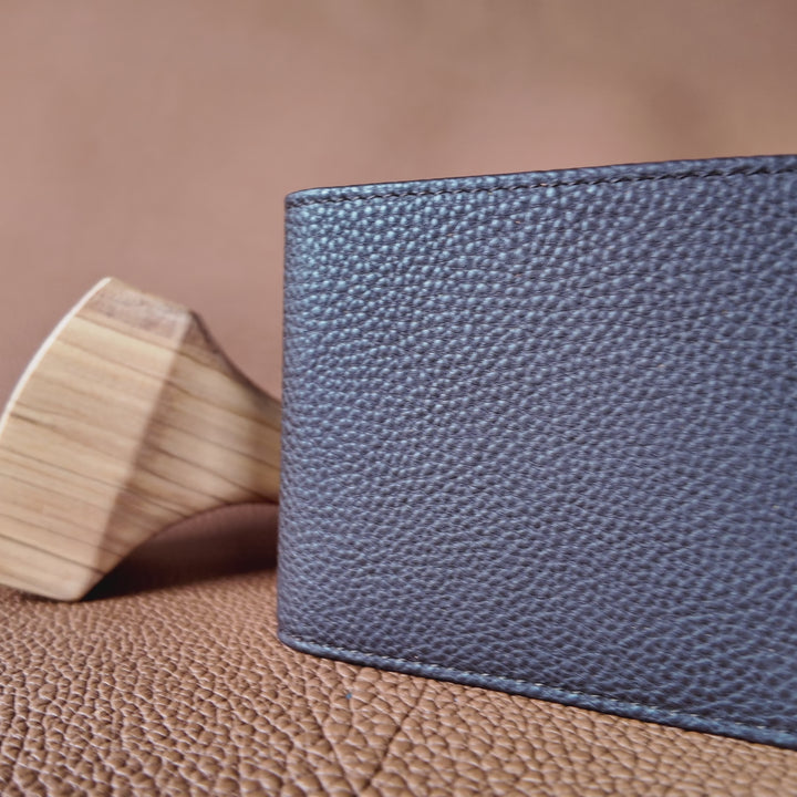 Shrunken Calf Leather Wallet | Brown [Togo Edition] | Malcolm