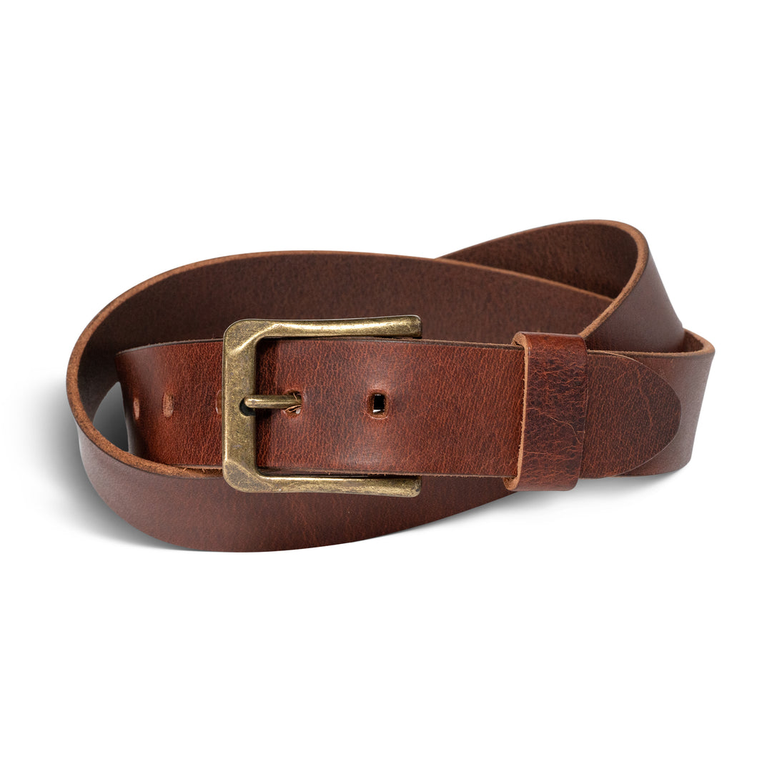 Buffalo Leather Belt | Rustic Brown