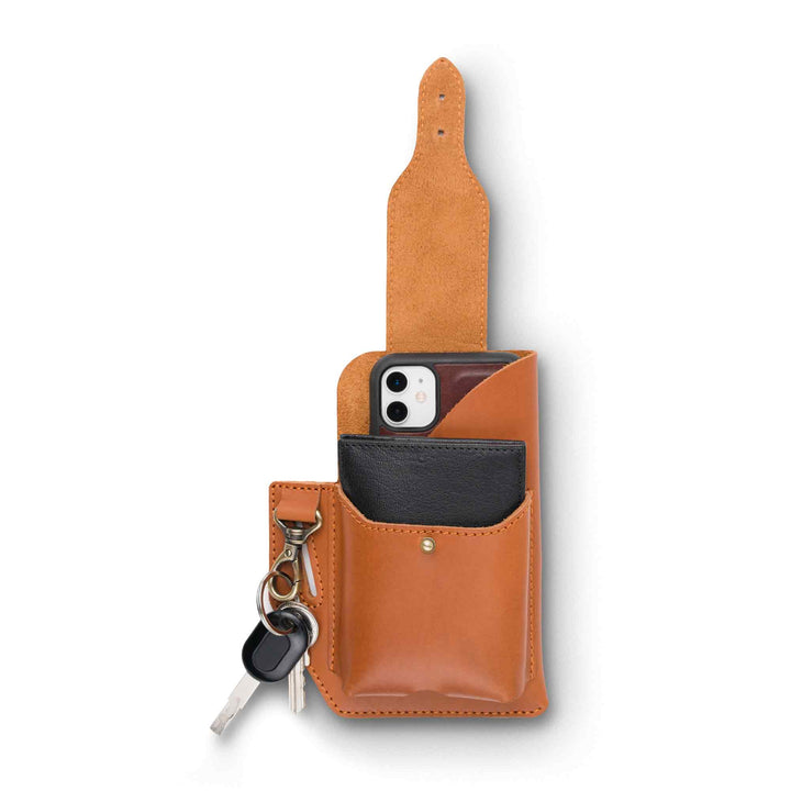 Leather Phone Holster | Taba Brown | Tech Cowboy