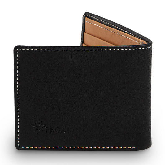 Leather Designer Wallet | Dymnos Black | Edward