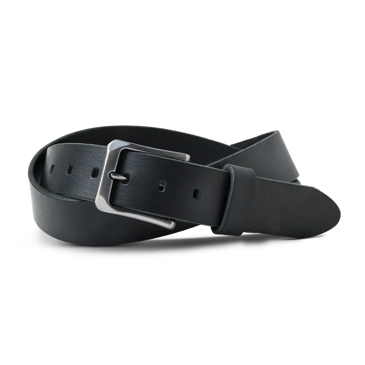 Buffalo Leather Belt for Men Black