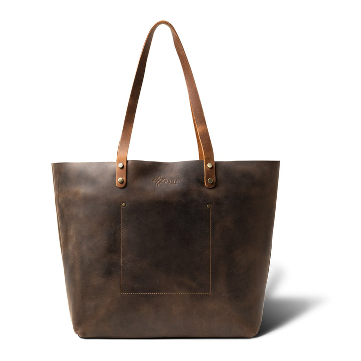 Leather Tote  | Chestnut Grande | LaSalle