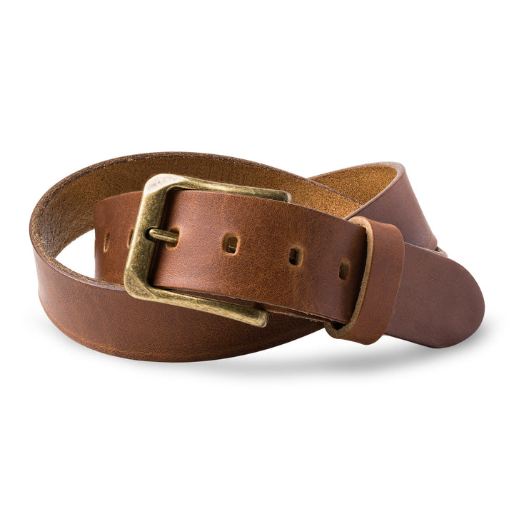 McTroy | Leather Belt | Saddle Brown