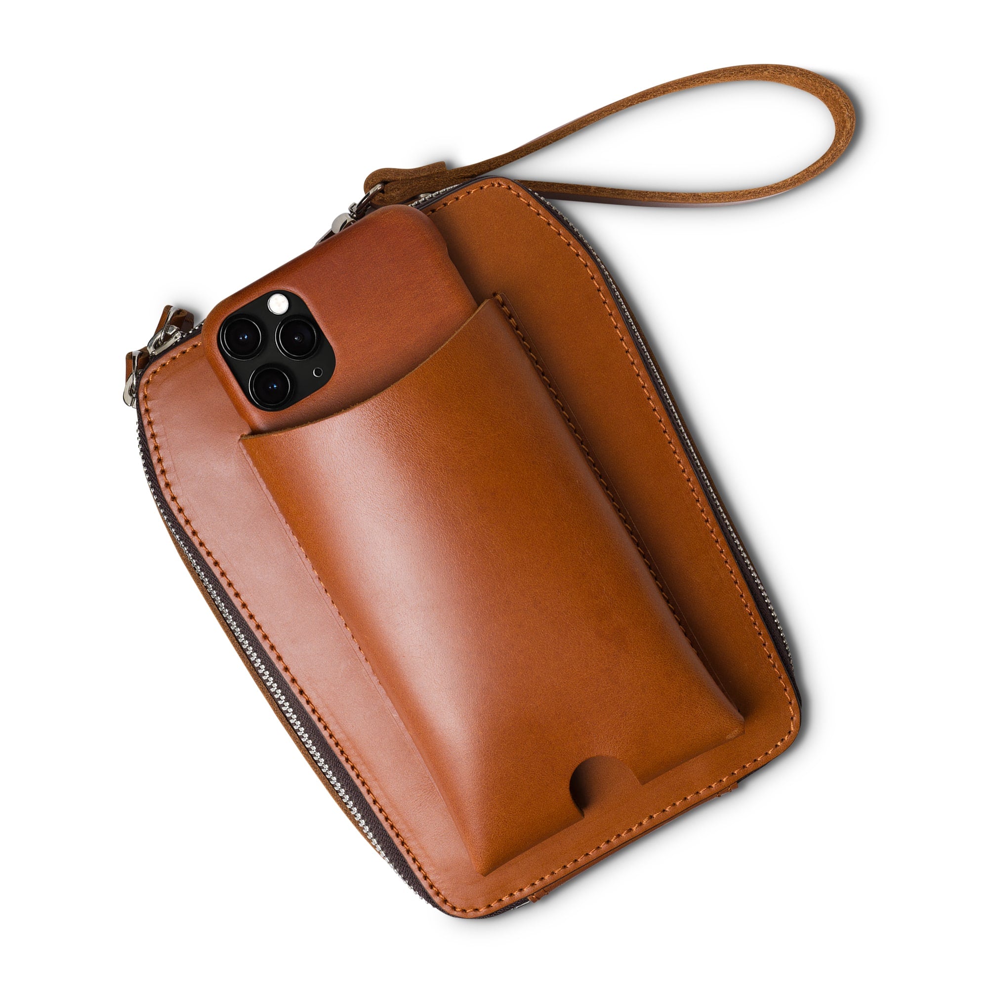 Leather pocket clearance bag